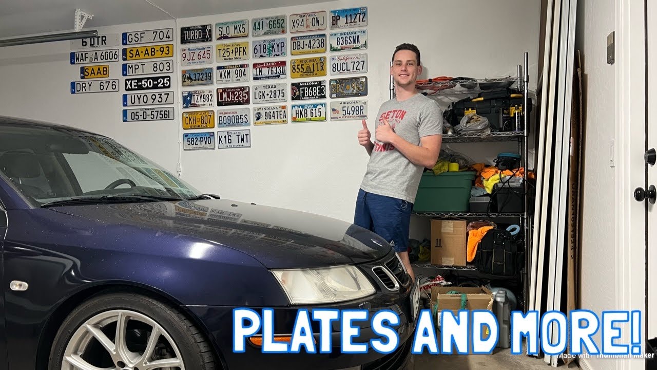 Big Garage Transformation - Hanging Up My License Plate Collection and More!