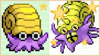 Shiny Omanyte Omastar Pokemon Fire Red Leaf Green - Best Shiny Hunting Guide Shiny Fossils Full Odds