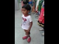 Baby dance in shopping Mall