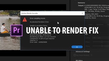Premiere Pro: "Unable To Render" FIX