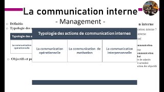 La Communication Interne Dans Lentreprise Management