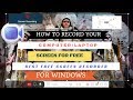 How to Record Your Computer/Laptop Screen For Free ( Best Free Screen Recorder for Windows )