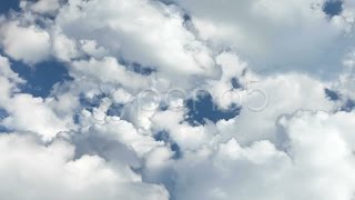 Flying Through Fluffy Clouds With. Stock Footage