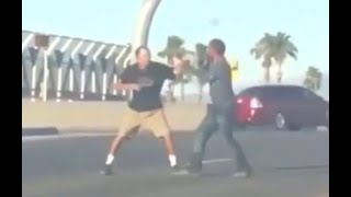 Two Men Dance Off In The Middle Of Traffic In Tucson Arizona