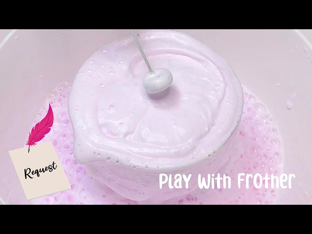 ASMR Sponge 1242.Play with Frother