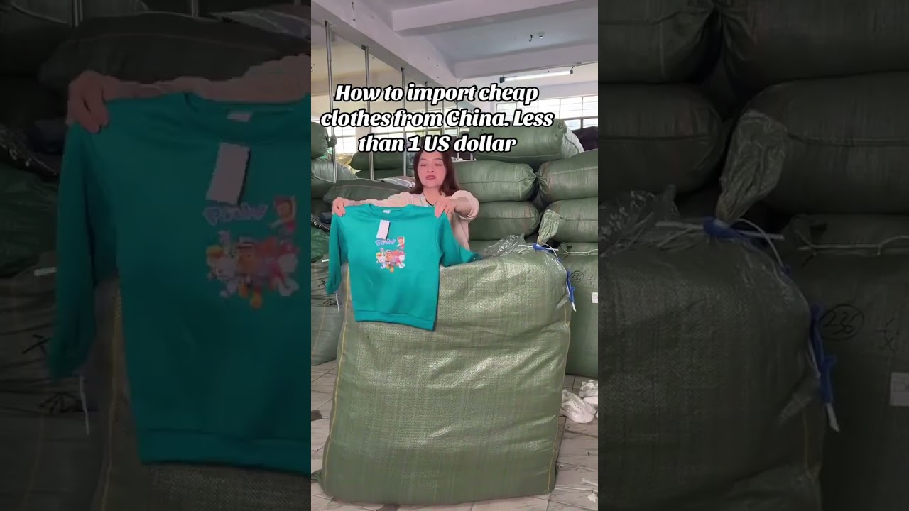 How to import cheap clothes from China. Less than 1 US dollar