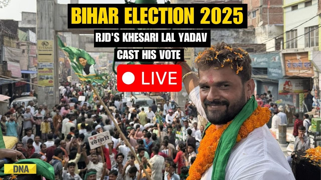 Bihar Election 2025 Live: Khesari Lal Yadav Cast His Vote | Phase 1 Voting I NDA Vs Grand Alliance
