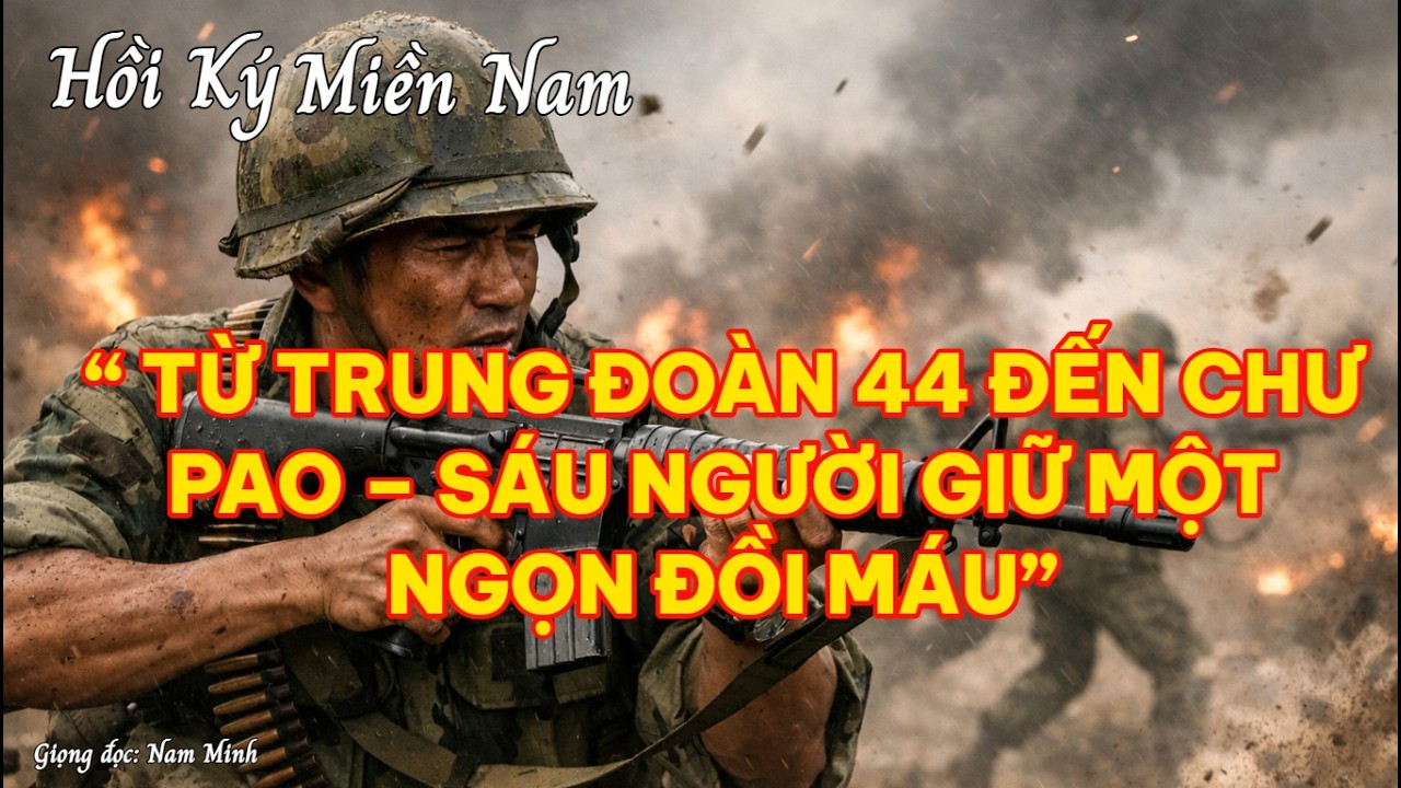 “ TỪ TRUNG ĐOÀN 44 ĐẾN CHƯ PAO – SÁU NGƯỜI GIỮ MỘT NGỌN ĐỒI MÁU”