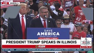 Trump Endorses Darren Bailey for Illinois Governor -  6/25/22 - Mendon, IL @NathanH83