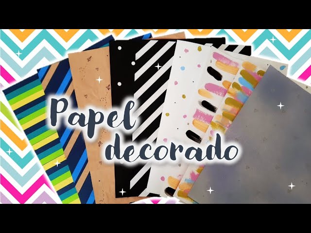 DIY: Haz tu propio PAPEL para SCRAPBOOK 