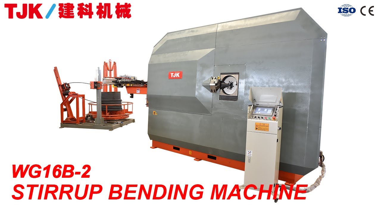 WG16B2 (616mm) Stirrup Bending Machine TJK MACHINERY YouTube