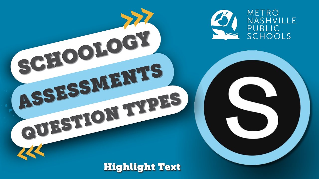 Schoology Question Type:  Highlight Text