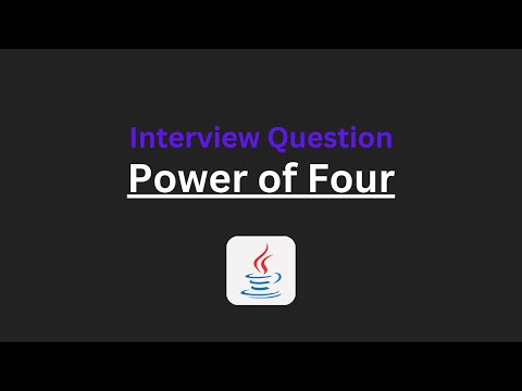 Power of Four - Leetcode 342 - Java