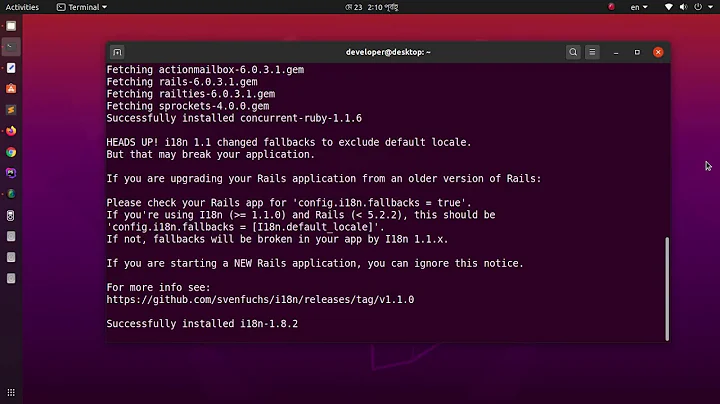 How to install ruby on rails properly on Ubuntu 20.04, 18.04, 16.04 LTS.