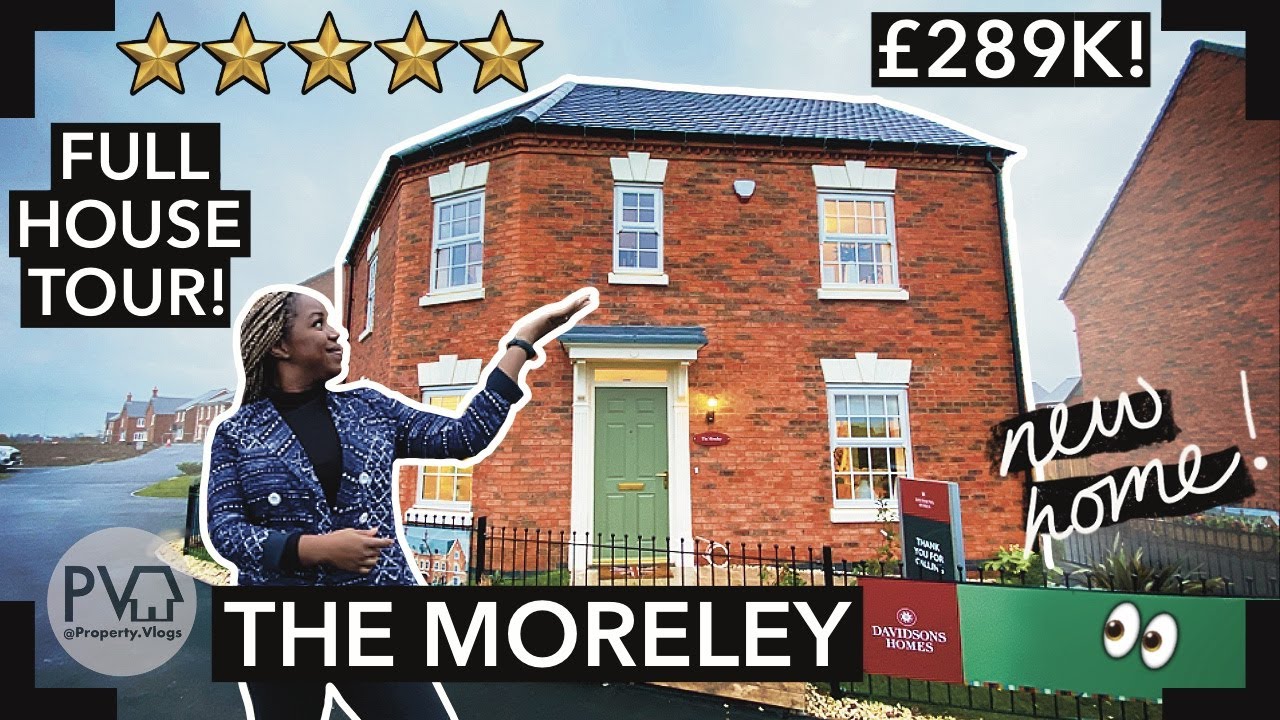 Touring a £289K lovely 3 Bedroom Detached New Build House UK | Davidsons Homes The Moreley Show Home