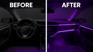 I PUT AMBIENT LIGHTING IN MY CAR IN 30 MINUTES | DIY & CHEAP |