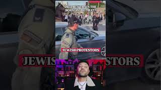 Did you all see this horse drop a little present on these protestors