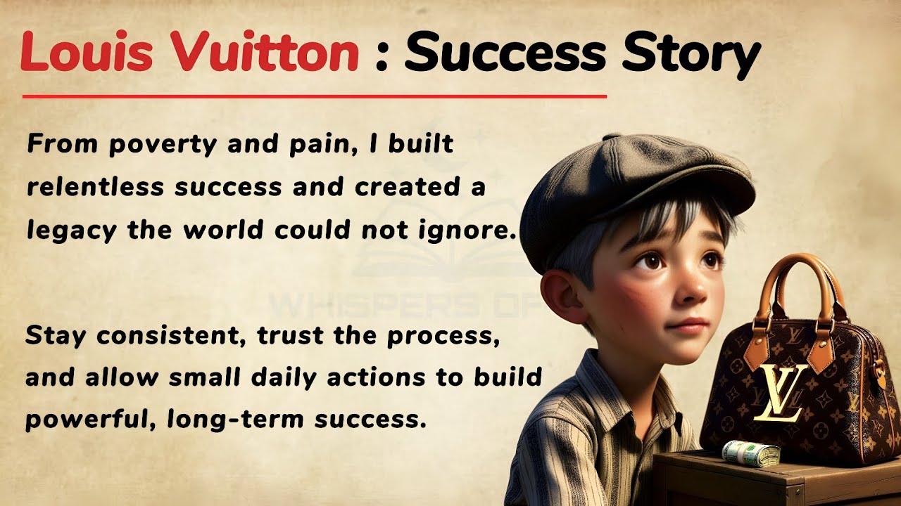 How a Homeless Boy Created Louis Vuitton | Learn English Through Story 🔥 |Graded Reader ✅