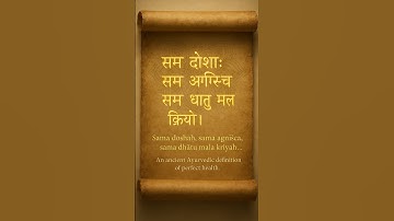 What Is True #health in #ayurveda? | #Ancient Wisdom Explained #shorts #short #trending #shortsfeed