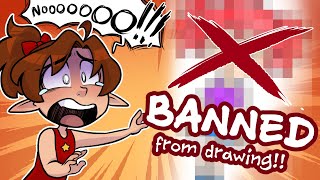 I Was BANNED From Drawing | Art + Storytime