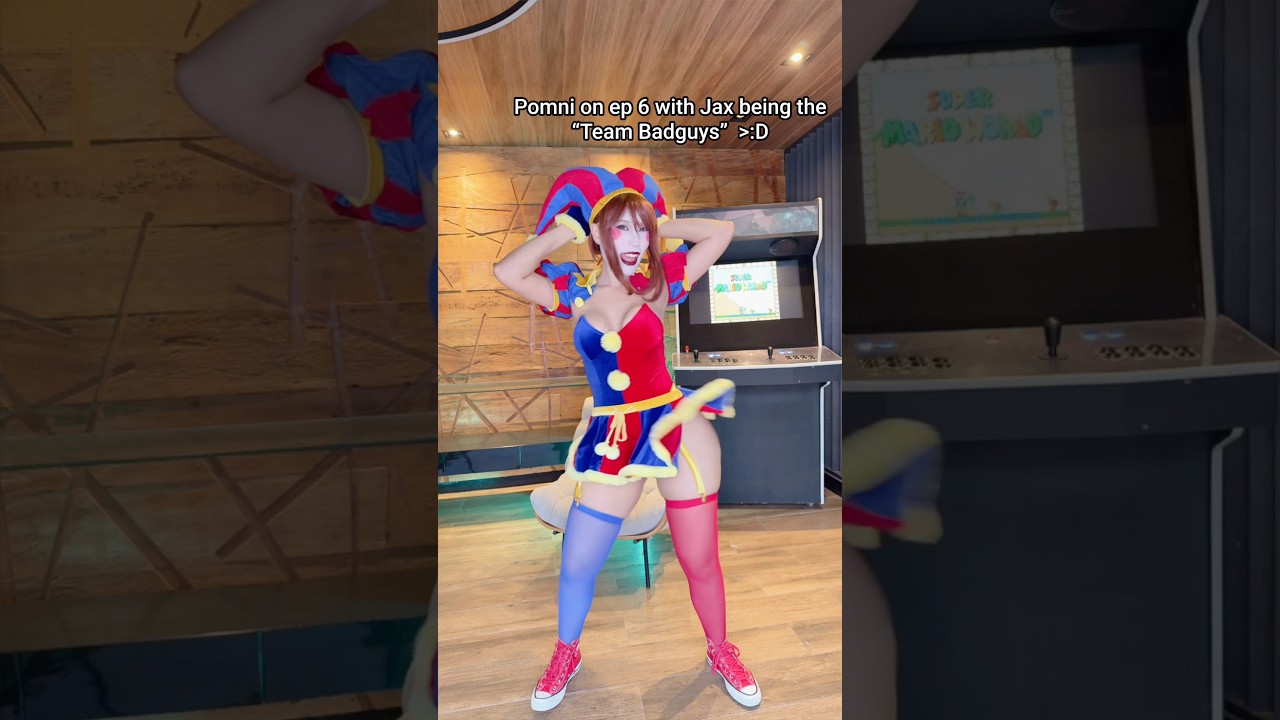 Bad Pomni ROCKS 😳 #anime #cosplay #youtubeshorts
