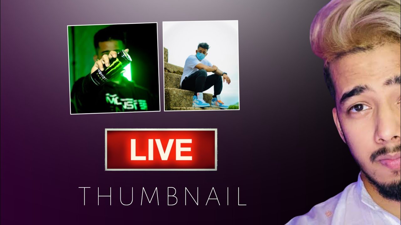🎯 How to make Live Streaming Thumbnail like Big Creators @Scout 