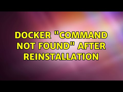 Docker "command not found" after reinstallation