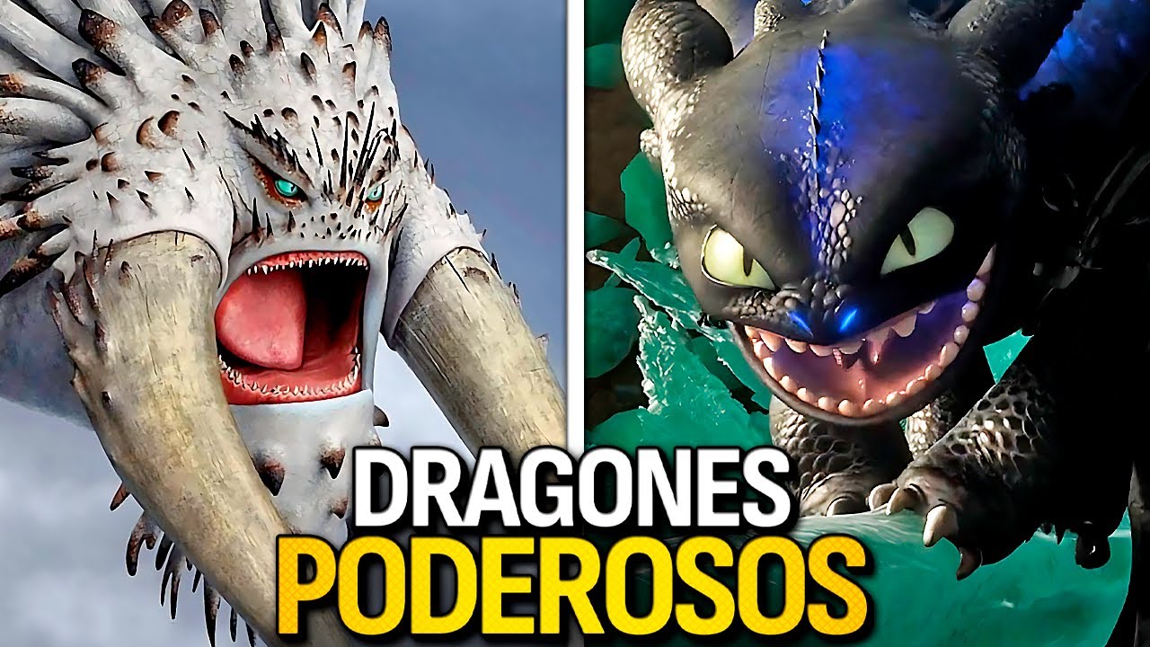 Los 10 DRAGONES Más Poderosos en Cómo Entrenar a tu Dragón - YouTube
