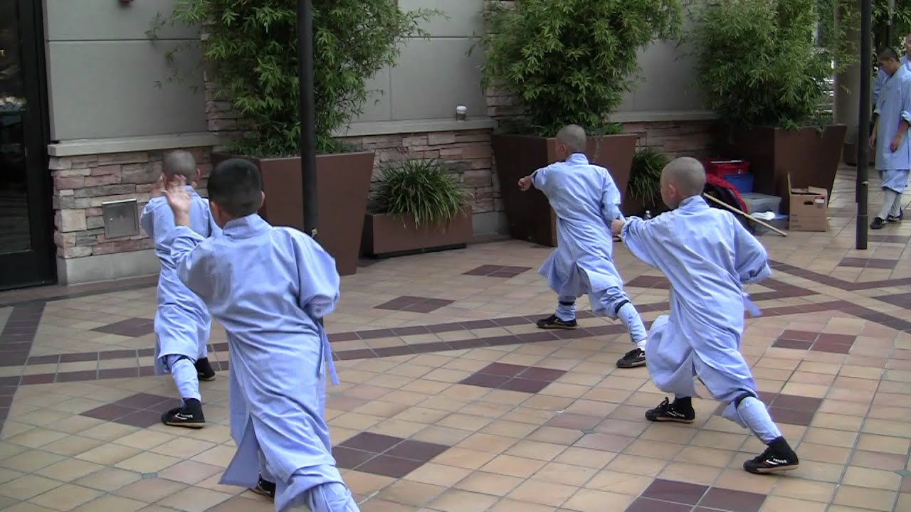 STCC students performing Qi Xing Quan at Shaolin Movie Premiere in Hollywood