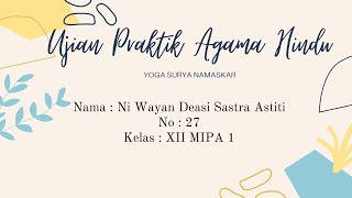 Ujian Praktik Agama Hindu: Yoga Surya Namaskar🧎‍♀️