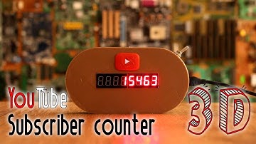 WiFi YouTube subscriber counter - Arduino ESP8266