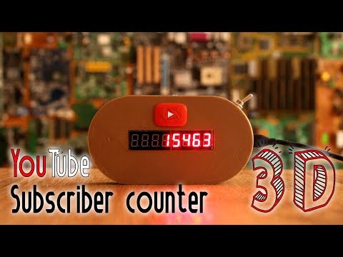 WiFi YouTube subscriber counter - Arduino ESP8266