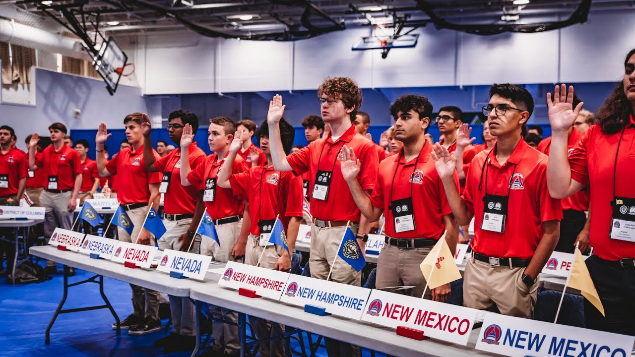 2023 Delegates sworn in as American Legion Boys Nation Senators - YouTube