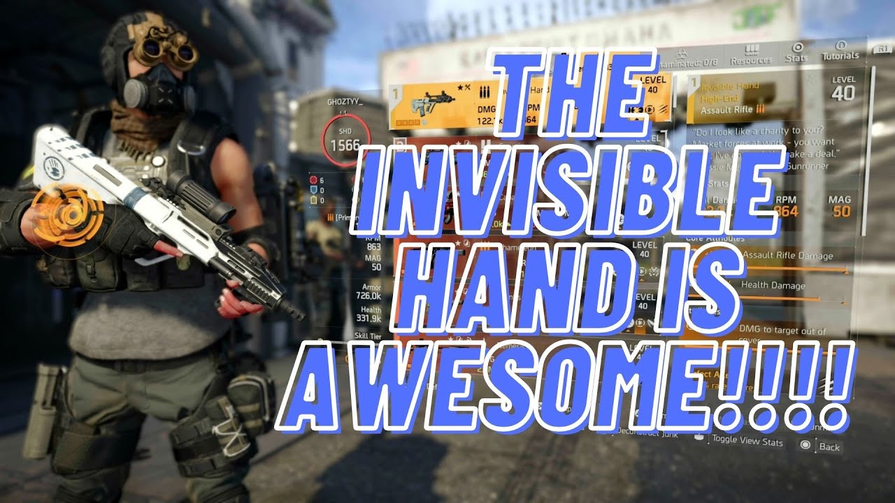 THE INVISIBLE HAND IS AWESOME!!!! THE DIVISION 2 YouTube