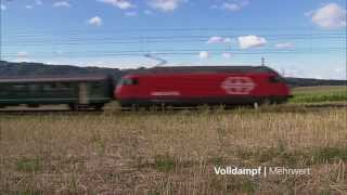 SBB InterRegio mit Re 460 bei Münchwilen AG (Volldampf | Mehrwert)