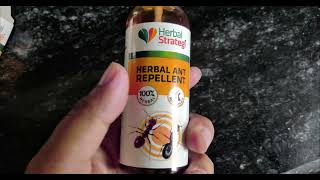 Herbal Strategi JustOut Herbal Ant Repellent 100ml spray Review