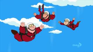 Family Guy   The Guys Skydiving and Peter wins a marathon
