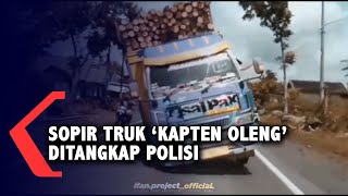 Mengemudi Zig-zag, Sopir Truk 'Kapten Oleng' Ditangkap Polisi