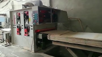 Calibration double head sanding machine