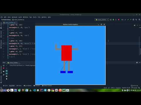 Drawing A robot using Python.