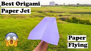 Best origami paper jet easy | Paper Plane | Origami fighter plane easy |origami plane that flies far