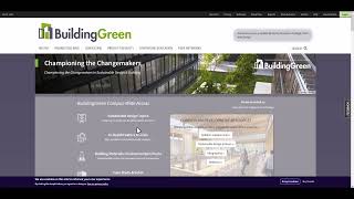 Finding  Case Studies using the Building Green Database