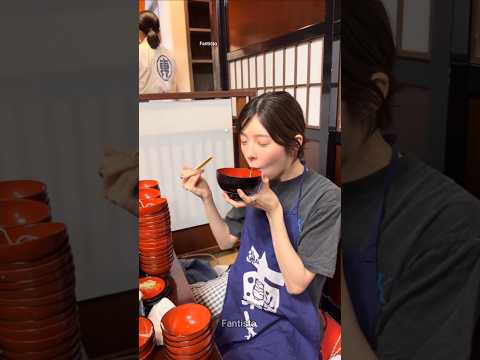 Japanese Wanko Soba Challenge! #shorts #japan