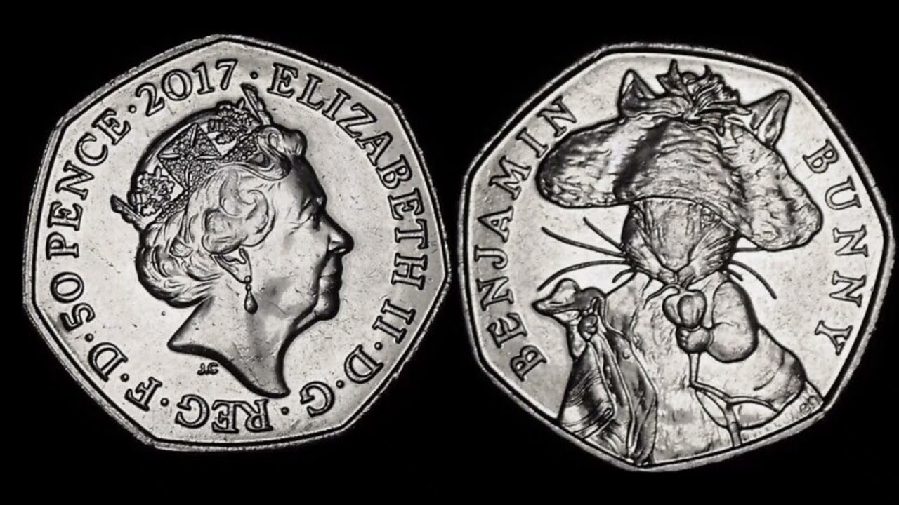 UK BENJAMIN BUNNY 50 PENCE 2017 COIN VALUE + REVIEW ELIZABETH II Circulation Coins
