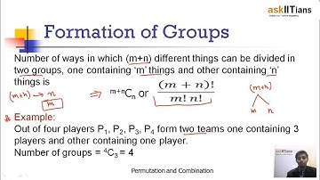 Formation of Groups | Mathematics | Class 11 | IIT JEE Main + Advanced | askIITians