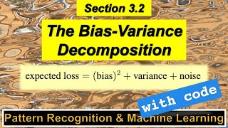 3.2 - The Bias-Variance Decomposition (with Code!) - Pattern Recognition and Machine Learning