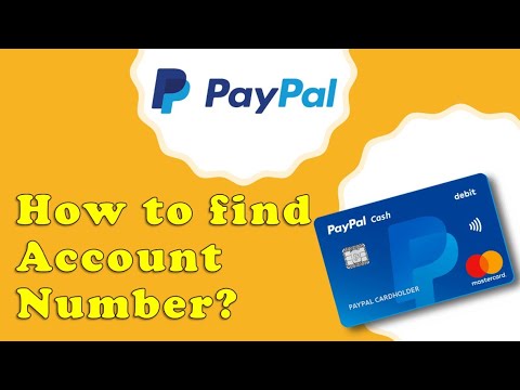 How to find your PayPal account number on PayPal website?