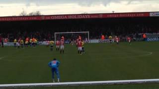 Morecambe missed penalty vs Accrington