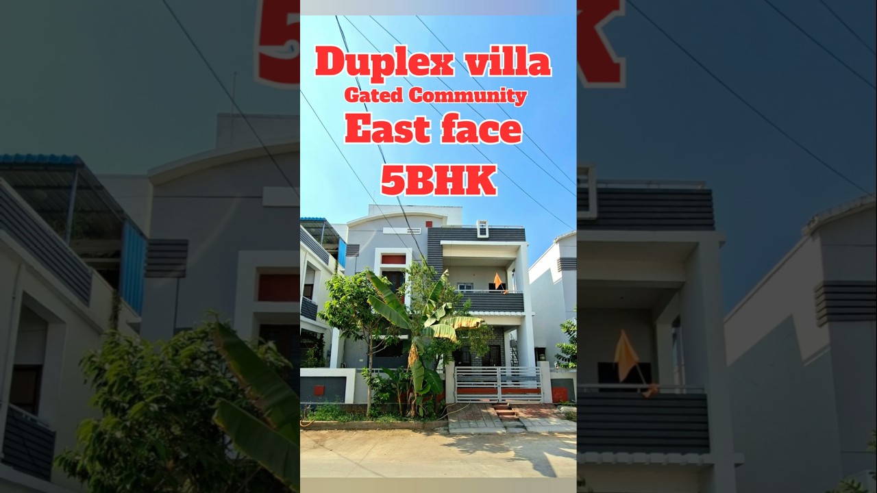 Gated Community Duplex Villa For Sale In Manneguda LB Nagar Hyderabad | 5BHK East Face Villa @1.65Cr