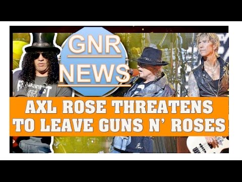 Guns N' Roses News : Axl Rose Threatened To Leave Guns After Slash Overdosed - Mick Wall mckagan family